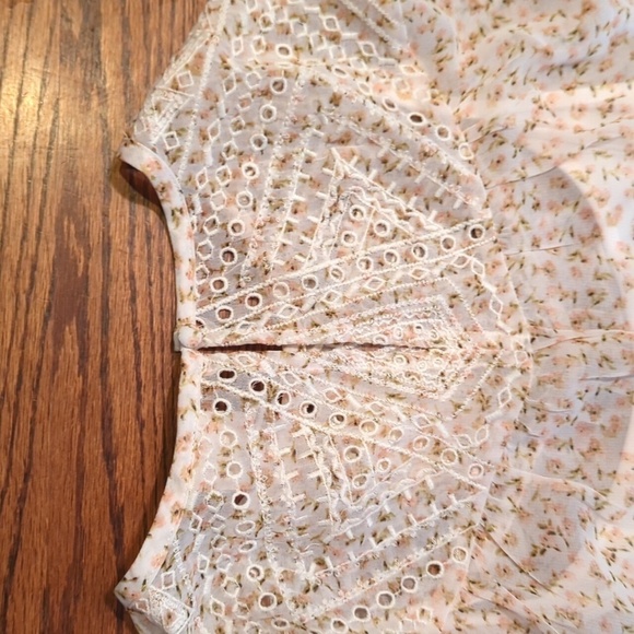 Matilda Jane Clothing Good Hart Bonneau Floral ombre Print flowy Blouse New sz S - Picture 7 of 9